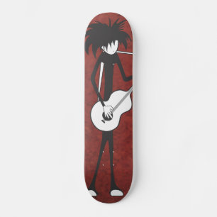 Gothic gitarist skateboard
