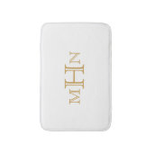 Gothic Glam | Bath Mat | Monogram | wit (Voorkant Verticaal)