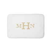 Gothic Glam | Bath Mat | Monogram | wit (Voorkant)