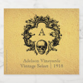 Gothic Glam | Etiket op vloeibare flessen | Goud (Enkel label)