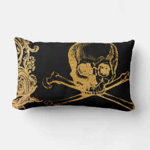 Gothic Glam Lumbar Pillow Goud en zwart Kussen