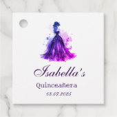 Gothic Glam Quince Bedankjes Labels (Voorkant)