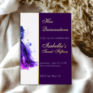 Gothic Glam Quince Folie Uitnodiging