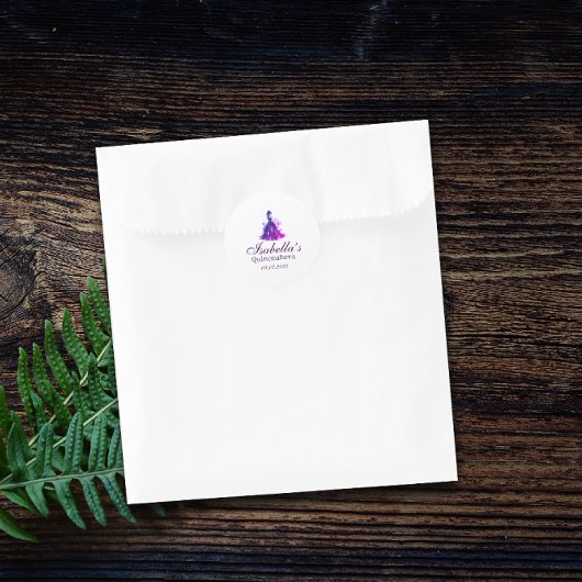 Gothic Glam Quince Ronde Sticker