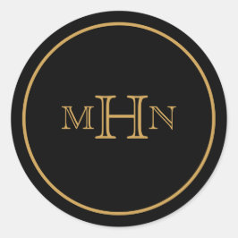 Gothic Glam | STICKER | Monogram | Zwart