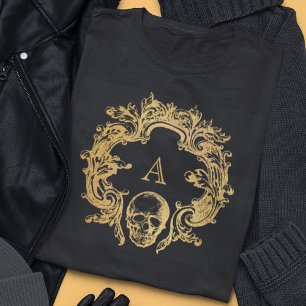 Gothic Glam T-shirt Voorzijde Goud