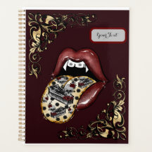 Gothic Glam Vamp Lip Planner