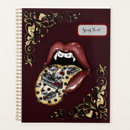 Gothic Glam Vamp Lip Planner