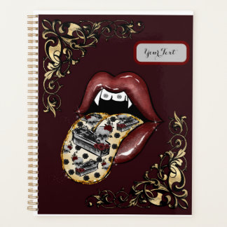 Gothic Glam Vamp Lip Planner