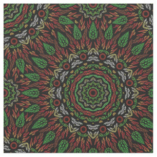 Gothic Glas in lood verlaat Mandala Pattern Stof