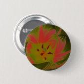 Gothic Gloomy Red Tulip Button (Voorkant /achterkant)