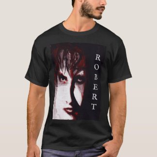 Gothic God Post Punk Goth Muziek Man Portret Kunst T-shirt
