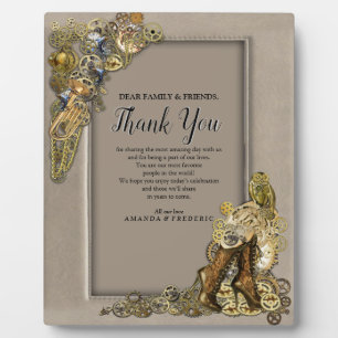 Gothic-Gold Steampunk Hartelijk dank voor het lere Fotoplaat
