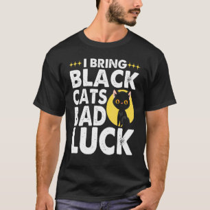 Gothic Goth Ik Breng Zwarte Katten Pech T-shirt