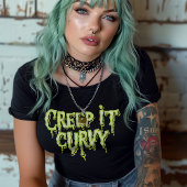 Gothic Gothabilly Creep Curvy Meisje Zwart Grote Maat T-shirt
