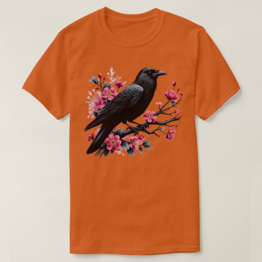 Gothic Gothic Dark Spooky Raven Crow Witchy Tree P T-shirt (Design voorkant)