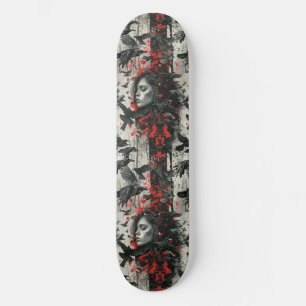 Gothic Gothic Girl en Ravens Macabre Skateboard