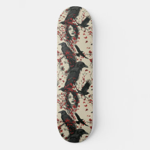 Gothic Gothic Girl en Ravens Macabre Skateboard