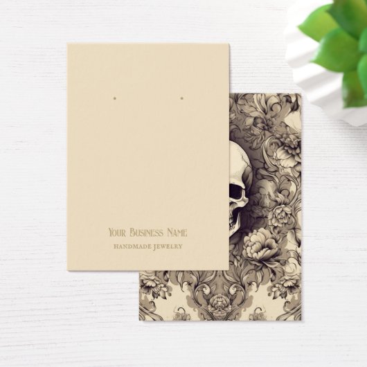 Gothic Gothic Skulls Flowers die Display Kaart ver (Bureau)