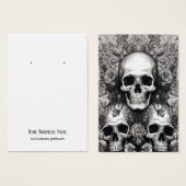 Gothic Gothic Skulls Flowers die Display Kaart ver (Voorkant /achterkant)