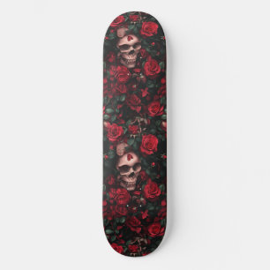 Gothic Gotische Schedel en Rozen Macabre Skateboar Skateboard