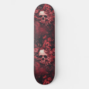 Gothic Gotische Schedel en Rozen Macabre Skateboar Skateboard