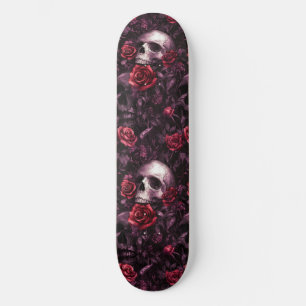 Gothic Gotische Schedel en Rozen Macabre Skateboar Skateboard
