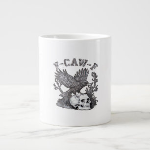 Gothic Grappige F-Caw-F Humor Kraai Essentiële Ret Extra Grote Beker