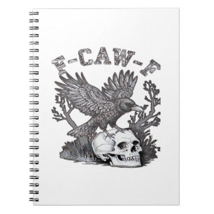 Gothic Grappige F-Caw-F Humor Kraai Essentiële Ret Notitieboek