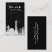 Gothic Graveyard Tombstone Visitekaartje (Voorkant / Achterkant)