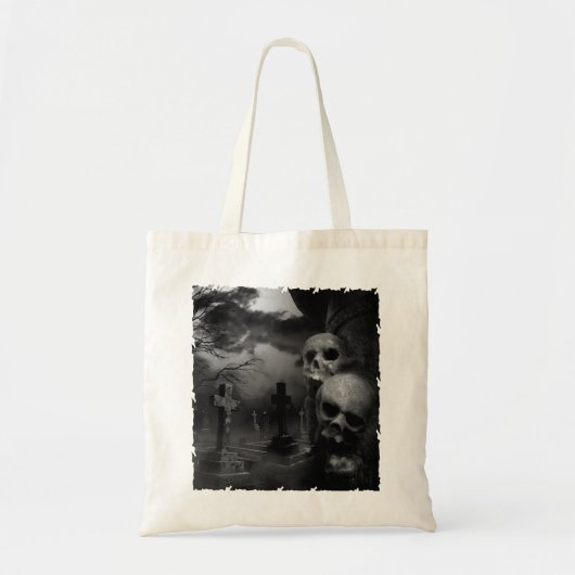 Gothic Graveyard Tote Bag (Voorkant)