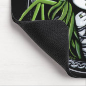 Gothic Green Bat Fairy Art Mousepad Muismat (Hoek)