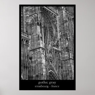 gothic grijs poster