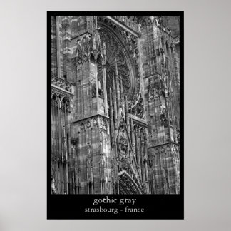 gothic grijs poster