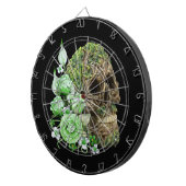 Gothic Groene Floral Dartbord (Voorkant Rechts)
