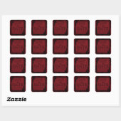 Gothic Grunge Kant Bewaar het Datumlabel Vierkante Sticker (Vel)