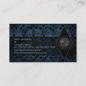 Gothic Grunge Medieval Business Card Template Visitekaartje (Achterkant)