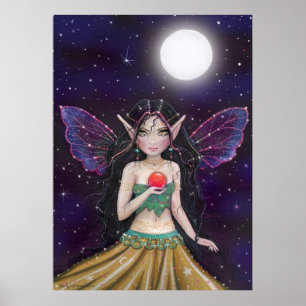 Gothic Gypsy Fairy Poster van Molly Harrison