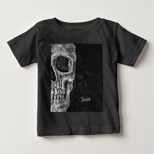 Gothic Half Skull Black en White Cool Grunge (Voorkant)