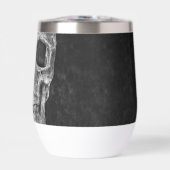 Gothic Half Skull Cool Black and White Grunge (Voorkant)