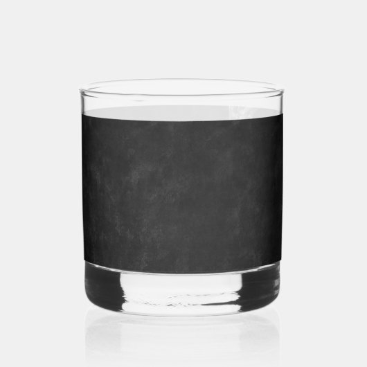 Gothic Half Skull Cool Black and White Grunge Whisky Glas (Achterkant)