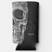 Gothic Half Skull Head Cool Black and White Grunge (Voorkant)