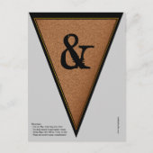 Gothic Halloween Banner Bunting Flag Briefkaart (Voorkant)