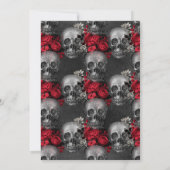 Gothic  Halloween Birthday Party Invitation Kaart (Achterkant)