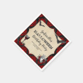 Gothic  Halloween Birthday Party Servet (Hoek)