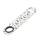 Gothic Halloween Black Bat Wedding Speed Flessenopener (Achterkant Gekanteld)