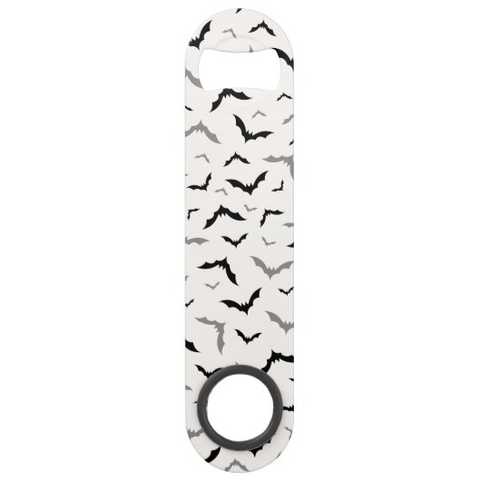 Gothic Halloween Black Bat Wedding Speed Flessenopener (Voorkant)