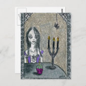Gothic Halloween Briefkaart (Voorkant / Achterkant)