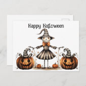 Gothic Halloween Briefkaart (Voorkant / Achterkant)