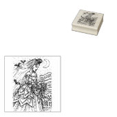 GOTHIC HALLOWEEN BRUID, VLEERMUIS, BOEKET VAN SCHE 	RUBBERSTEMPEL (Gestempeld)